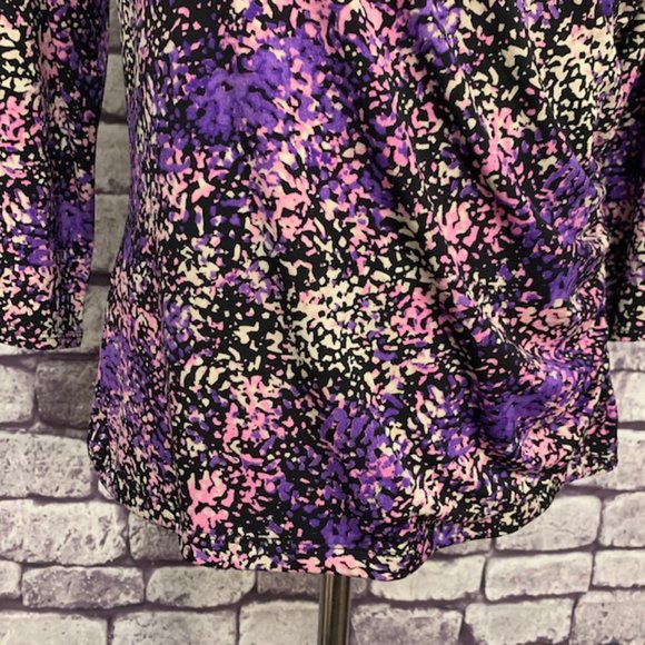 Liz Claiborne Faux Wrap Top Size PL - Picture 3 of 9